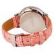 Stylowy niepowtarzalny damski kwarcowy zegarek Wieża Eiffla (pasek różowy skóra)